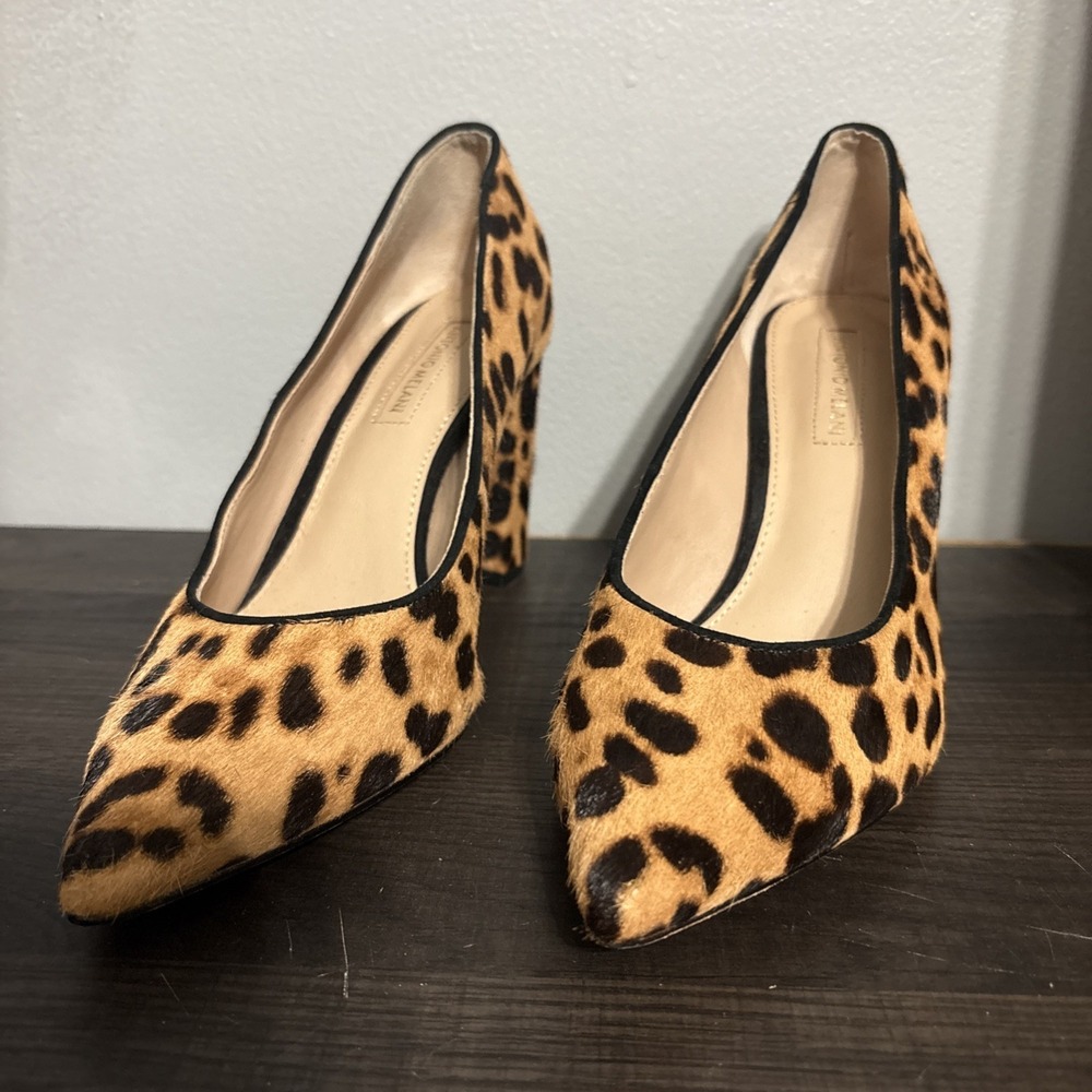 Antonio Melani Women's cheetah print heels Pumps‎ Shoes size 6.5 Calf Hair